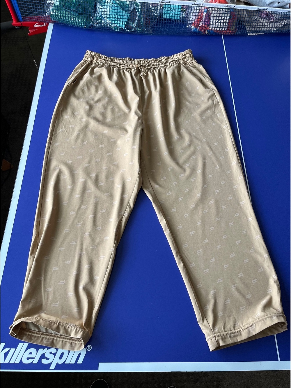 Fabletics Women's Tan Wide Leg Pants Size Women’s 1X (28” inseam) Lightweight